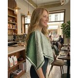 Tarzını Seç Yeşil Royal Fular / Bandana / Aksesuar / Şal / Eşarp 70X70 - Yeşil - Açık Gri