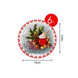 Tarzını Seç Yılbaşı \ Kahve yanı peçete , sunumlık peçetel , koktely peçete , bardak altlığı 6'lı Set