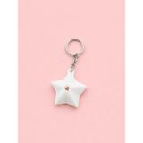 Tarzınıseç 3D Beyaz Yıldız Anahtarlık Charm 2'li Set