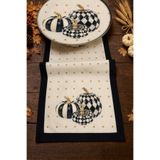 tarzınısec Keten Görünümlü Balkabağı Desenli Runner 40x140