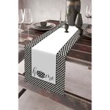 tarzınısec Keten Görünümlü Home Desenli Runner 40x140