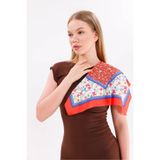 tarzınısec Kırmızı Rüya Model Fular Estascarf 48 x 48 Cm