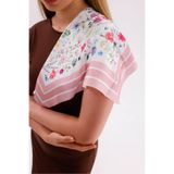 tarzınısec Pembe Bahar Model Fular Estascarf 48 x 48 Cm