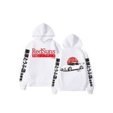 Tarzsokak Anime Ilk D Hoodies Mazda Rx7 Baskılı Hoodie Mod45 17278 Beyaz, Beyaz, S