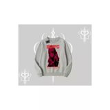 Tarzsokak ANİMEGİRL-119-7 Biskilet Sweatshirt Anime Waifu Kırmızı Grafik Desenli