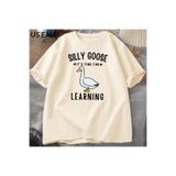 Tarzsokak Aptal Kaz T Shirt İlk Gün Okul T-Shirt Komik Geri Okul Tee Öğretmen Tshirt Erkekler Kadınlar 3059, Bej-4137, Xl