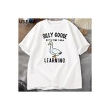 Tarzsokak Aptal Kaz T Shirt İlk Gün Okul T-Shirt Komik Geri Okul Tee Öğretmen Tshirt Erkekler Kadınlar 3059, Beyaz-4140, Xl