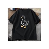 Tarzsokak Aptal Kaz Üniversitesi O Boyun Teeerkek Giyim Tees Pamuk Rahat Baskı T Shirt Yaz Unis 2878, Siyah-774, Xl