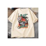 Tarzsokak Ben Çimento Kedi T-Shirt Erkekler İçin Komik Kedi Meme Ironic Tee Unisex Pamuk Aptal Grafik T 2867, Bej-2421, S