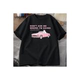 Tarzsokak Ben Deliğe Gidiyorum Komik Kedi Meme Baskılı T Shirt Erkekler Kadınlar İçin Aptal Çirkin T-Sh 2875, Siyah-747, Xl