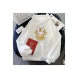 Tarzsokak Beyaz İnanılmaz Sirk Tavşan HoodiesKarikatür Grafik Rahat Kawaii Bask