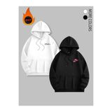 Tarzsokak Beyaz Kapşonlu Sweatshirt Çift Sevgili Kombinleri Couple Clothing, Beyaz-K18, M