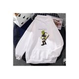 Tarzsokak Beyaz Unisex Shrekk Aşk Shrekk1 Hayat Popüler Komik Baskı Sevimlikawaii Anime Hoodie Sonbaha, Beyaz-938, L