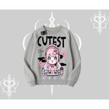 Tarzsokak Biskilet Sweatshirt Cute Anime Gamer Girl Baskılı