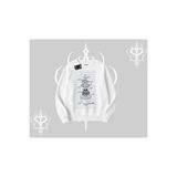 Tarzsokak Biskilet Sweatshirt Noodle Theory Hand Drawn Concept, Beyaz, L