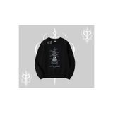 Tarzsokak Biskilet Sweatshirt Noodle Theory Hand Drawn Concept, Siyah, M