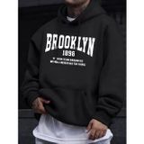 Tarzsokak Brooklyn New York 1898 Baskı Erkek Kazakları Vintage Sıcak Moda Kapüşonlular Günlük Yumuşak G