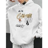 Tarzsokak California Glory Basketbol Numarası 78 Baskılı Erkekler Kapüşonlular Polar Kazak Cep Hoody Mo