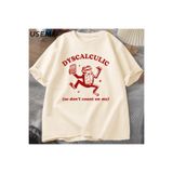 Tarzsokak Discalculic Yani Bana Güvenmeyin T-Shirt Erkekler Komik Discalculia Kurbağa T Shirt Aptal Vin 3080, Bej-4323, 4Xl-5Xl