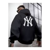 Tarzsokak Erkek Siyah Ön Arka Ny Baskılı Kapüşonlu Sweatshirt Onarkanysweatshirt, Siyah, M