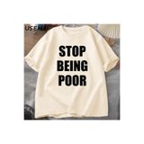 Tarzsokak Fakir Olmak Durdurmak Tshirt Kadınlar Rahat Pamuk Baskılı Tişört Y2K Ünlü İlham Grafik T-Shir 3000, Bej-3596, 4Xl-5Xl