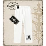 Tarzsokak Gotik & Grunge Streetwear Catwoman Unisex Baggy Eşofman Altı - Beyaz - 4XL
