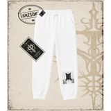 Tarzsokak Gotik & Grunge Streetwear Catwoman Unisex Jogger Eşofman Altı - Beyaz - 4XL