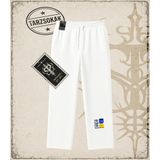 Tarzsokak Gotik & Grunge Streetwear Keycap 1 Unisex Baggy Eşofman Altı - Beyaz