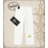 Tarzsokak Gotik & Grunge Streetwear Keycap 2 Unisex Baggy Eşofman Altı - Beyaz - 5XL