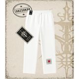 Tarzsokak Gotik & Grunge Streetwear Keycap 3 Unisex Baggy Eşofman Altı - Beyaz - XL