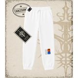Tarzsokak Gotik & Grunge Streetwear Keycap 4 Unisex Jogger Eşofman Altı - Beyaz - XS