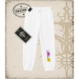 Tarzsokak Gotik & Grunge Streetwear Keycap 6 Unisex Jogger Eşofman Altı - Beyaz - 3XL