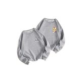 Tarzsokak Gri Bugs Bunny Sevgili Çift Kombini Bisiklet Yaka Sweatshirt 2'Li Set, Gri, Xl