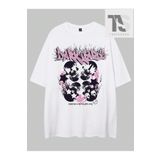 Tarzsokak Grunge Punk Erkek High Street Vintage Kafatası Baskılı Yuvarlak Yaka Tişört, TYCSJA5R2N170669537549246