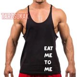 Tarzsokak Gym Tank Top Fitness Sporcu Atleti EAT ME TO ME YE BENİ