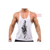 Tarzsokak Gym Tank Top Fitness Sporcu Atleti Gym100, Beyaz, S