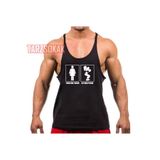 Tarzsokak Gym Tank Top Fitness Sporcu Atleti Gym122, Siyah, S