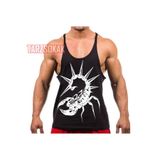 Tarzsokak Gym Tank Top Fitness Sporcu Atleti Gym135, Siyah, L