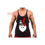 Tarzsokak Gym Tank Top Fitness Sporcu Atleti Gym137, Siyah, M