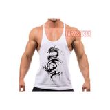 Tarzsokak Gym Tank Top Fitness Sporcu Atleti Gym139, Beyaz, L