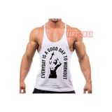 Tarzsokak Gym Tank Top Fitness Sporcu Atleti Gym2, Beyaz, S