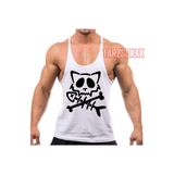 Tarzsokak Gym Tank Top Fitness Sporcu Atleti Gym23, Beyaz, S