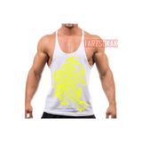 Tarzsokak Gym Tank Top Fitness Sporcu Atleti Gym42, Beyaz, M