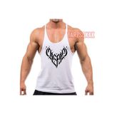 Tarzsokak Gym Tank Top Fitness Sporcu Atleti Gym58, Beyaz, S
