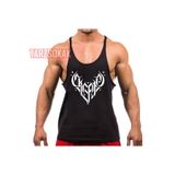 Tarzsokak Gym Tank Top Fitness Sporcu Atleti Gym58, Siyah, L
