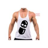 Tarzsokak Gym Tank Top Fitness Sporcu Atleti Gym8, Beyaz, S