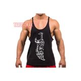 Tarzsokak Gym Tank Top Fitness Sporcu Atleti Gym92, Siyah, Xl