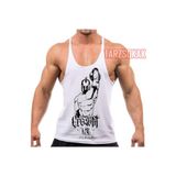 Tarzsokak Gym Tank Top Fitness Sporcu Atleti Gym93, Beyaz, M