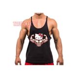 Tarzsokak Gym Tank Top Fitness Sporcu Atleti Gym94, Siyah, L