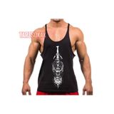 Tarzsokak Gym Tank Top Fitness Sporcu Atleti Gym99, Siyah, M